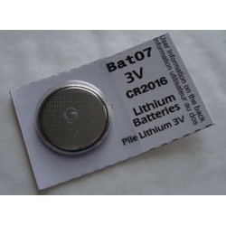 Pile lithium CR2016 3V BATLi07